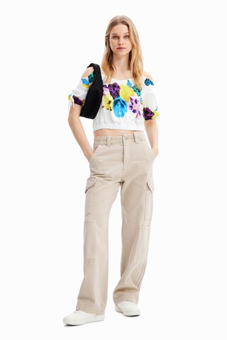 Desigual - Blusa en blanco