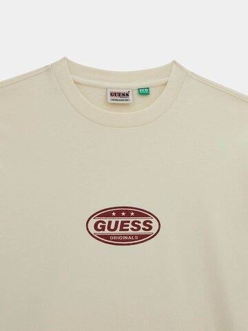 GUESS Originals T-Shirt 'Go Striker' in Beige