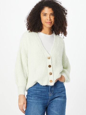 Missguided Knit cardigan in Green: front