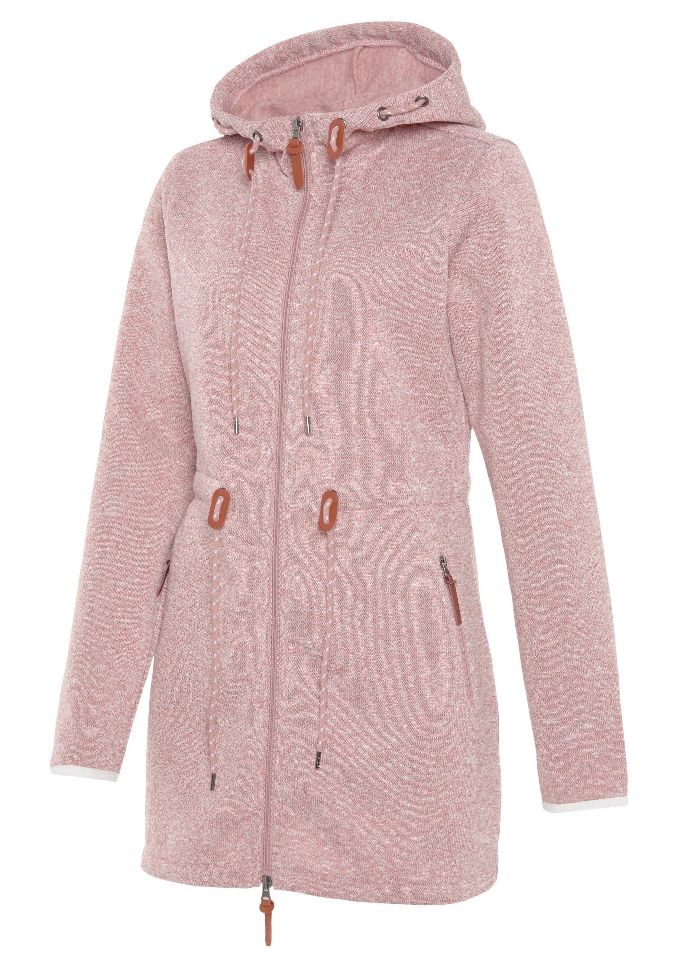 LASCANA Fleece Jacket in Pink