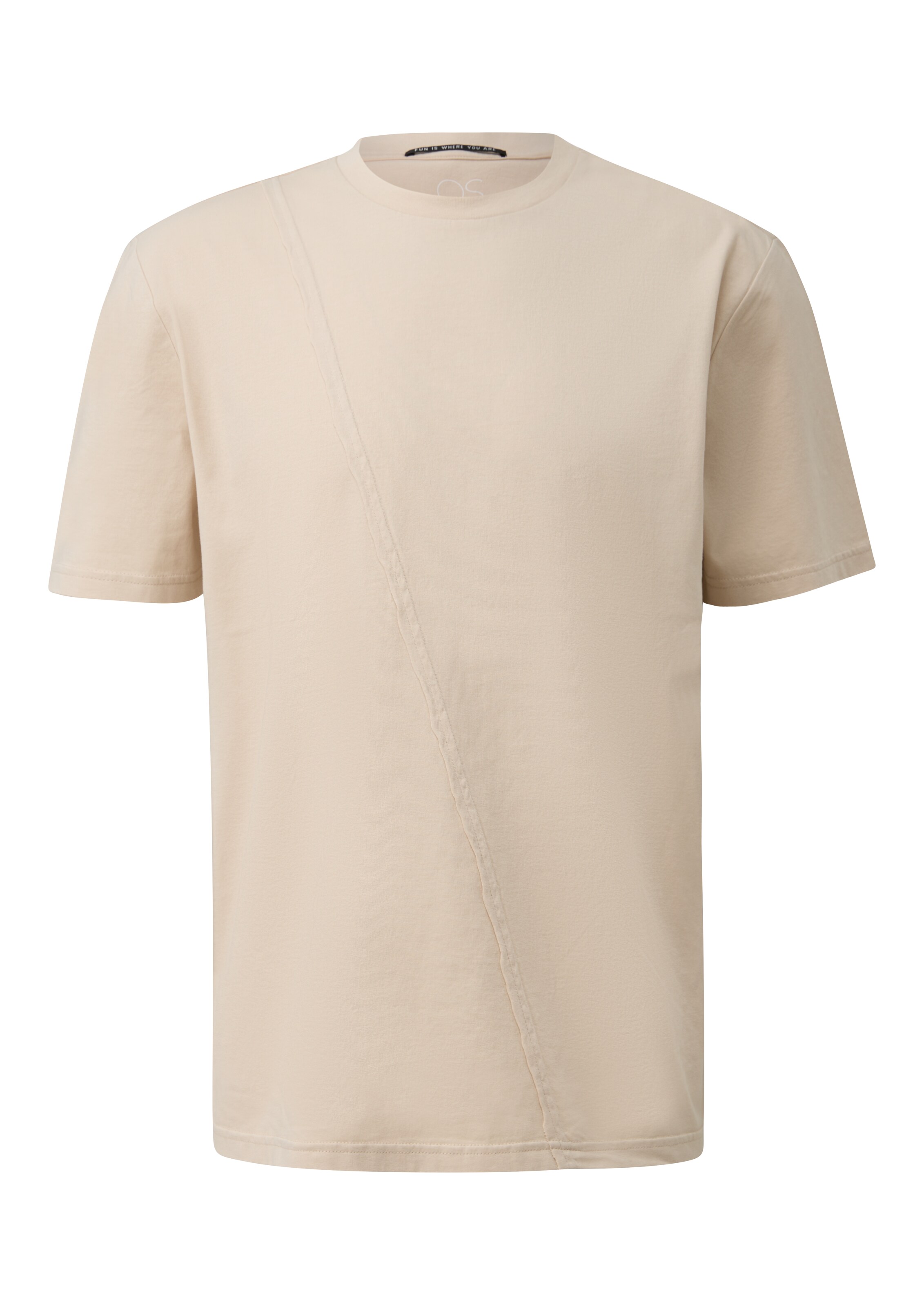 QS Shirt in Beige: front