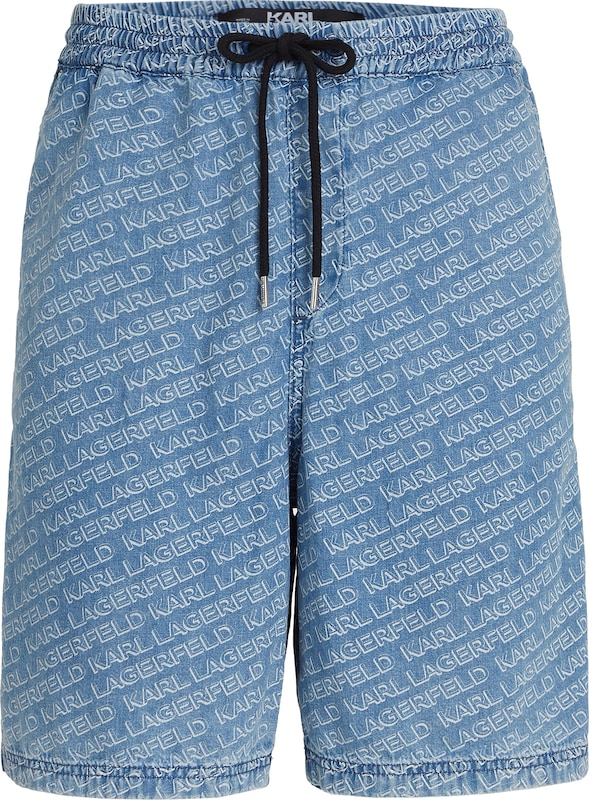 Karl Lagerfeld Regular Hose in Blau