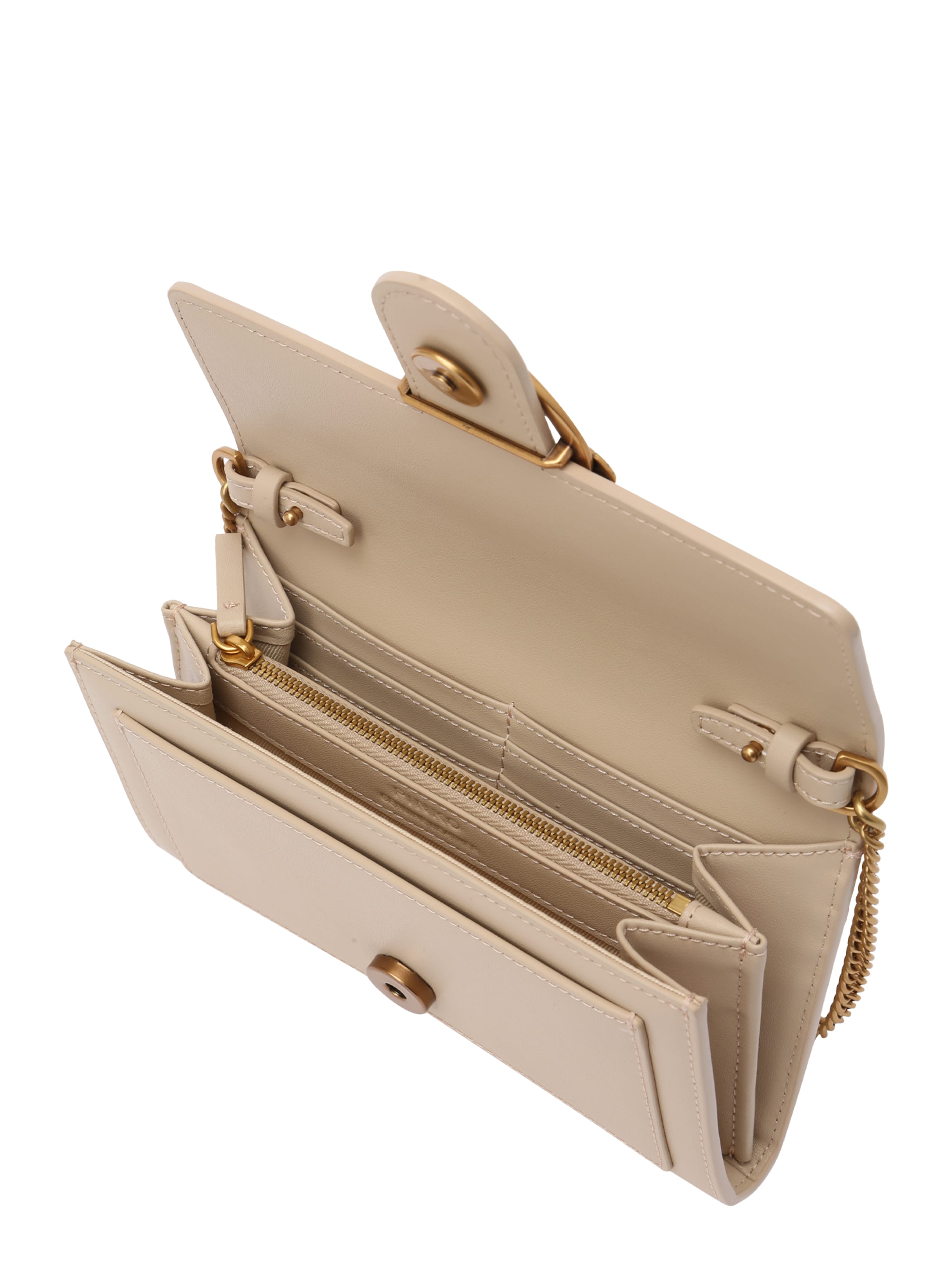 PINKO Pisemska torbica 'LOVE ONE' | bež barva