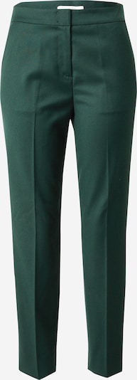 comma casual identity Pantalon à plis en vert foncé, Vue avec produit
