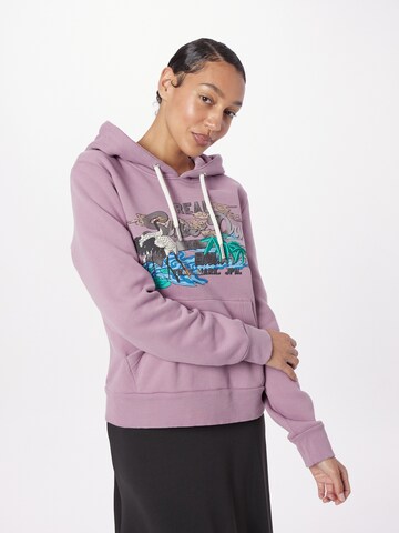 Superdry Sweatshirt in Purple: front