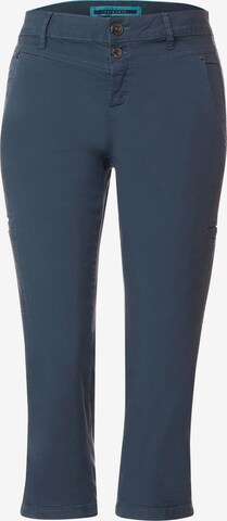 STREET ONE Slimfit Broek in Blauw: voorkant