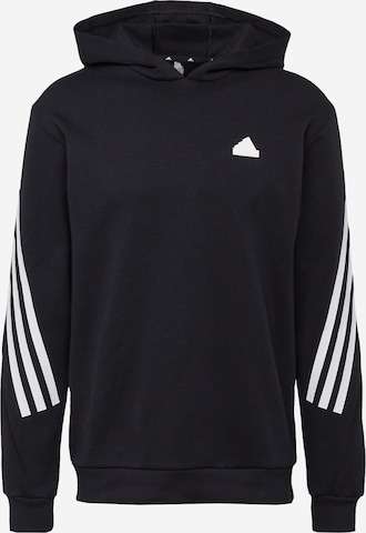 ADIDAS SPORTSWEAR Sportsweatshirt 'Future Icons 3-Stripes' in Schwarz: predná strana