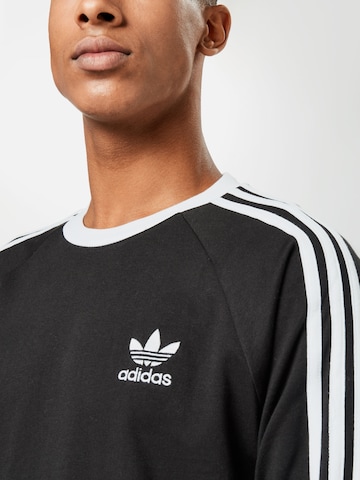ADIDAS ORIGINALS Shirt 'Adicolor Classics 3-Stripes Te' in Zwart