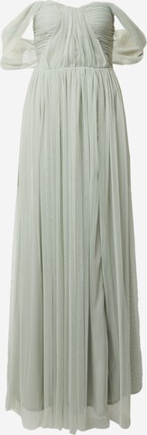 Maya Deluxe Evening Dress in Green: front