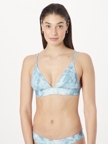 Calvin Klein Swimwear Trojúhelníková Horní díl plavek – modrá: přední strana