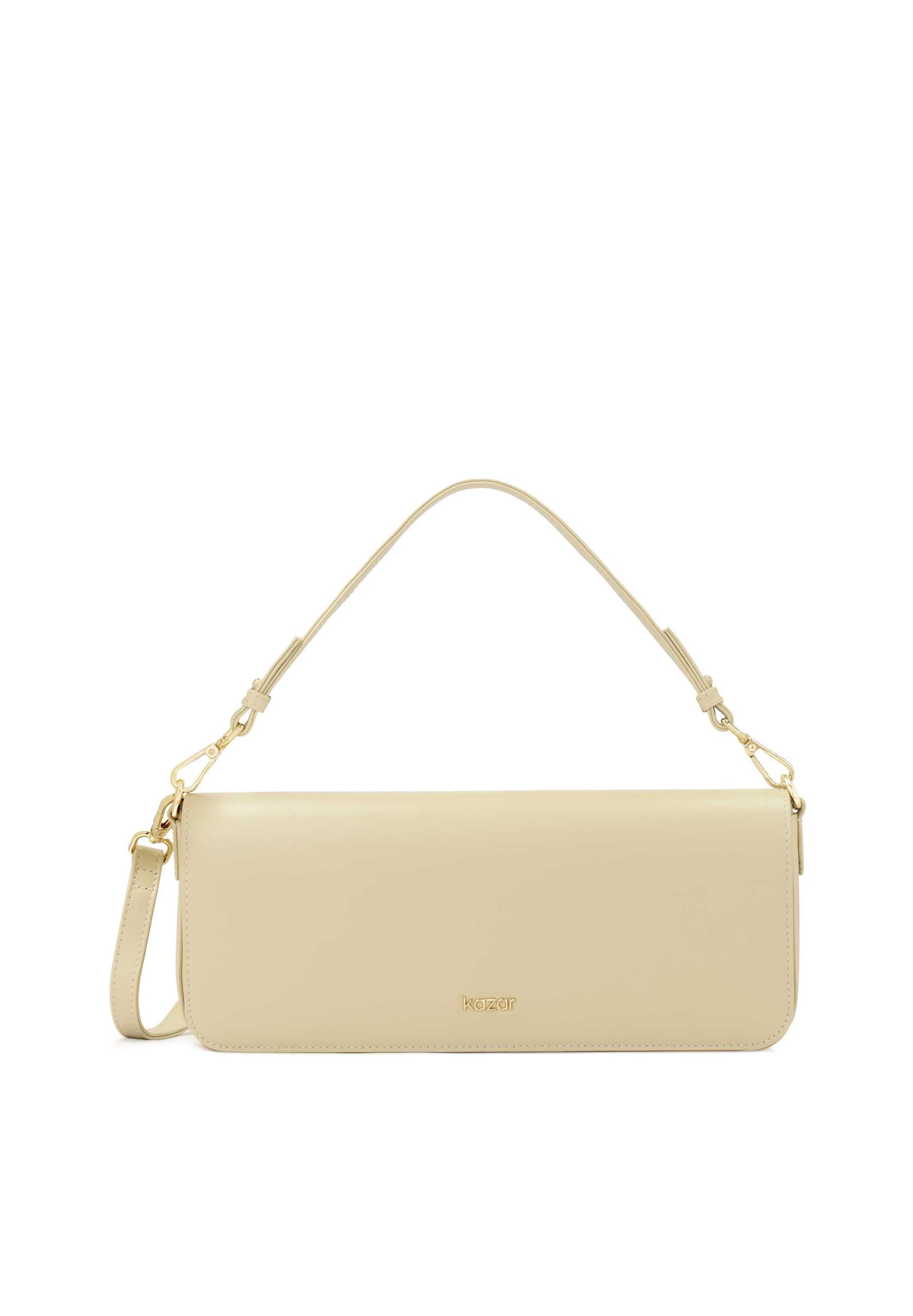 Kazar Handbag in Beige: front