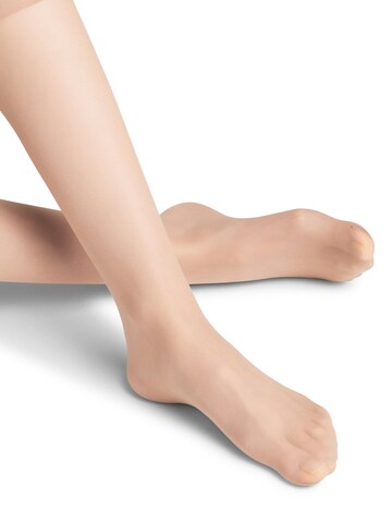 FALKE Knee High Socks 'Pure Matt' in Beige