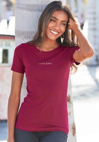 LASCANA T-Shirt in Rot: predná strana
