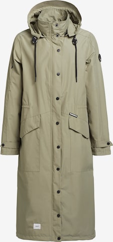 khujo Between-Seasons Coat 'SMILLA' in Green: front