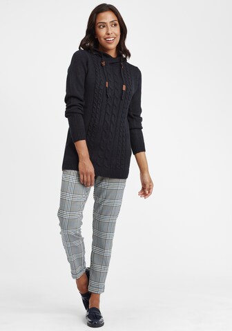 Oxmo Gebreid vest 'Cable' in Zwart