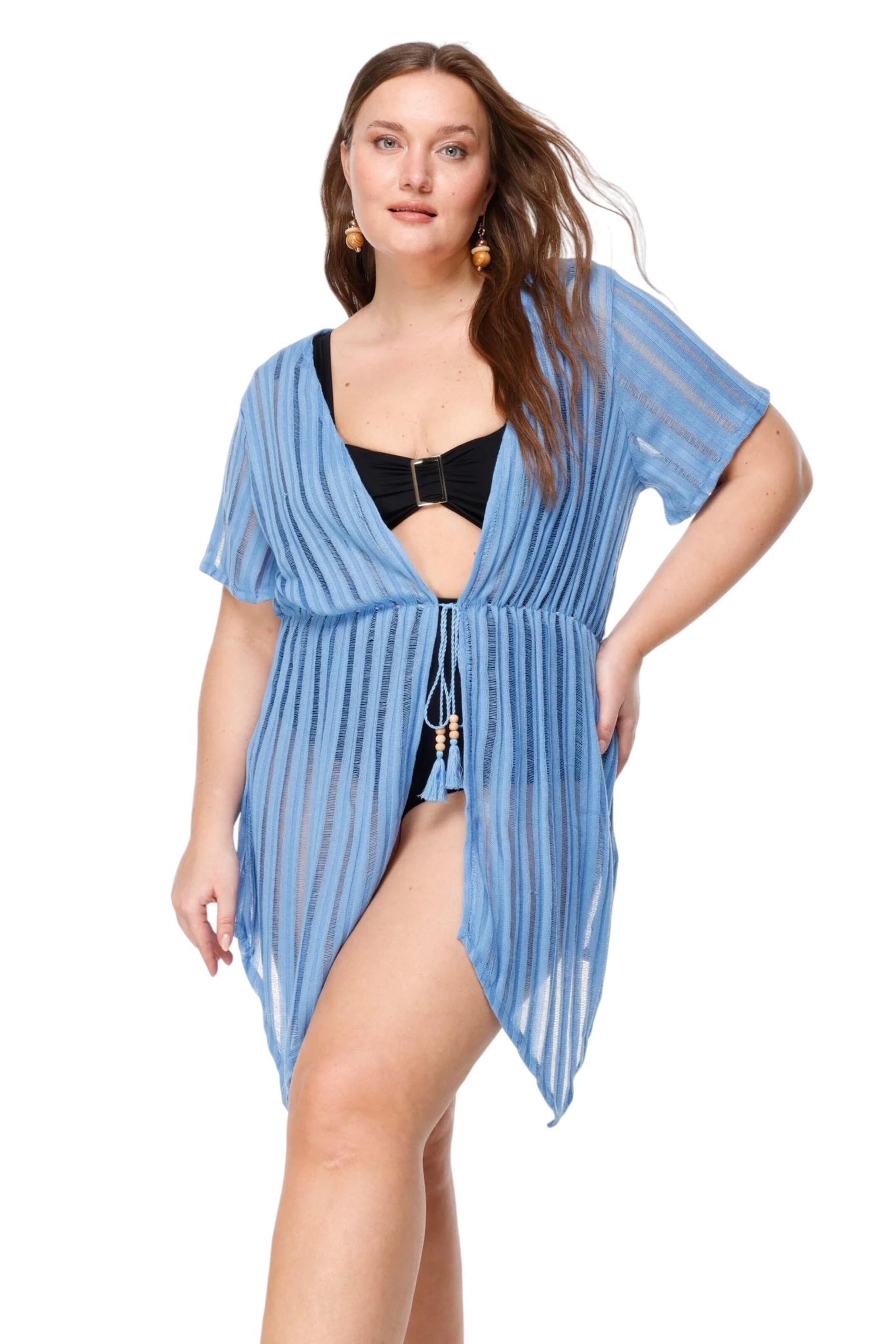 Shape Of You Beach dress in Blue