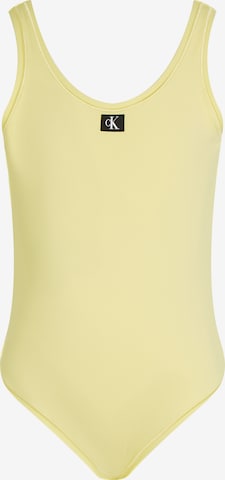 Maillot de bain Calvin Klein Swimwear en jaune : devant