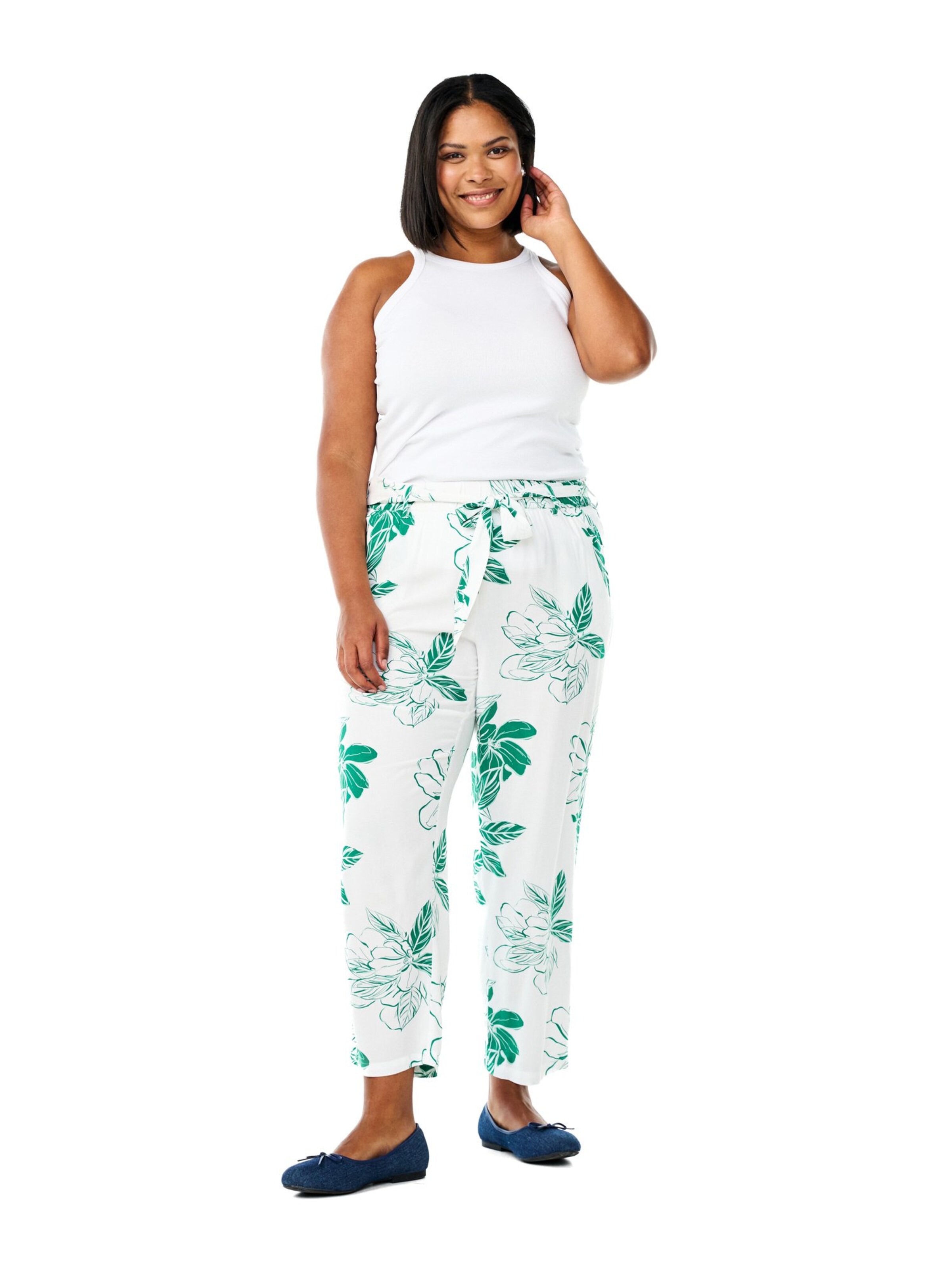 Flash by Zizzi Обычный Штаны 'Flbilly' в Белый