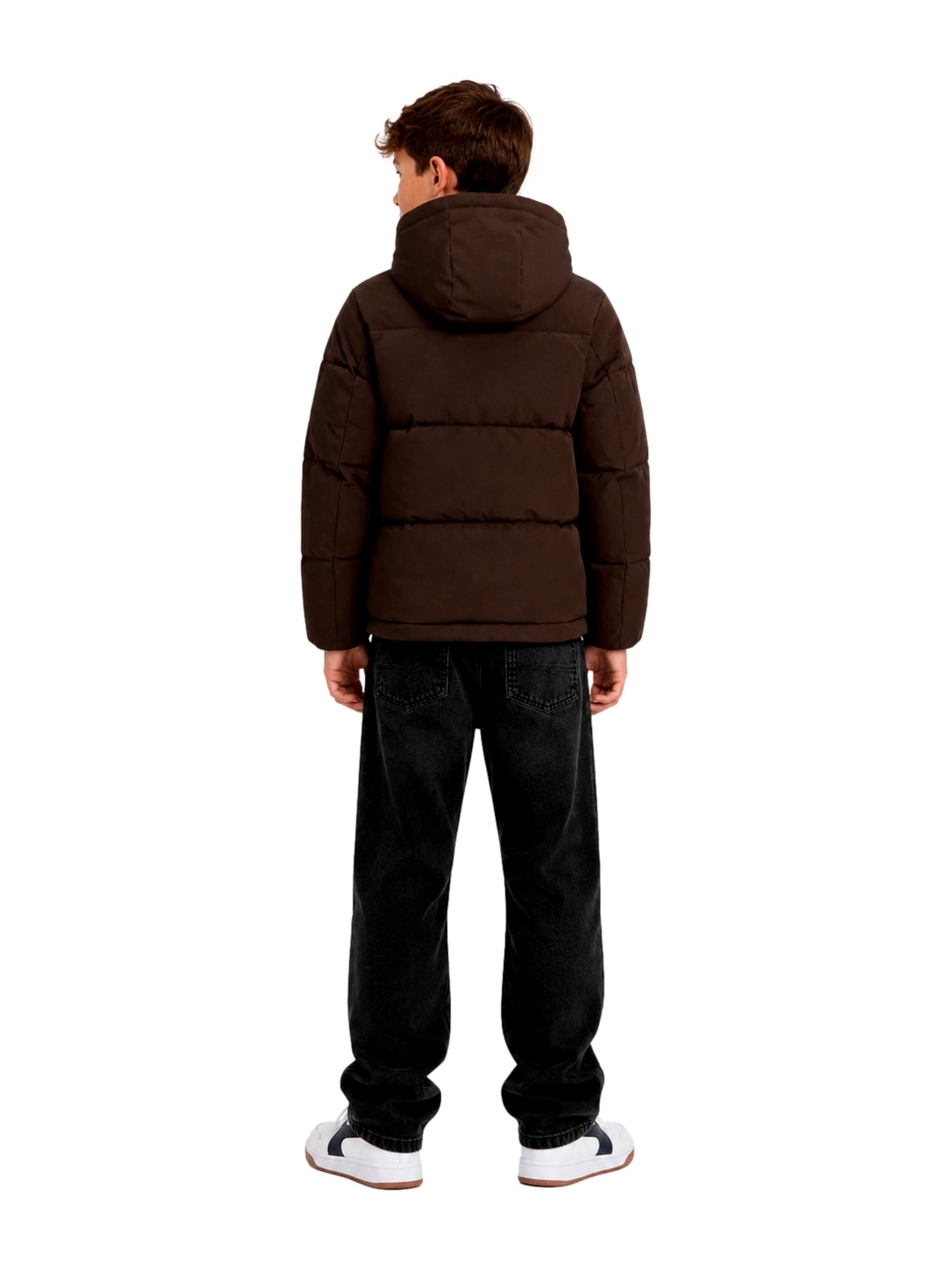 Jack & Jones Junior Winterjas 'Galaxy' in Bruin
