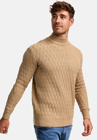 INDICODE JEANS Trui 'Alpha' in Beige