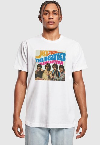 Merchcode Shirt 'Beatles - Album Hey Jude' in Wit: voorkant