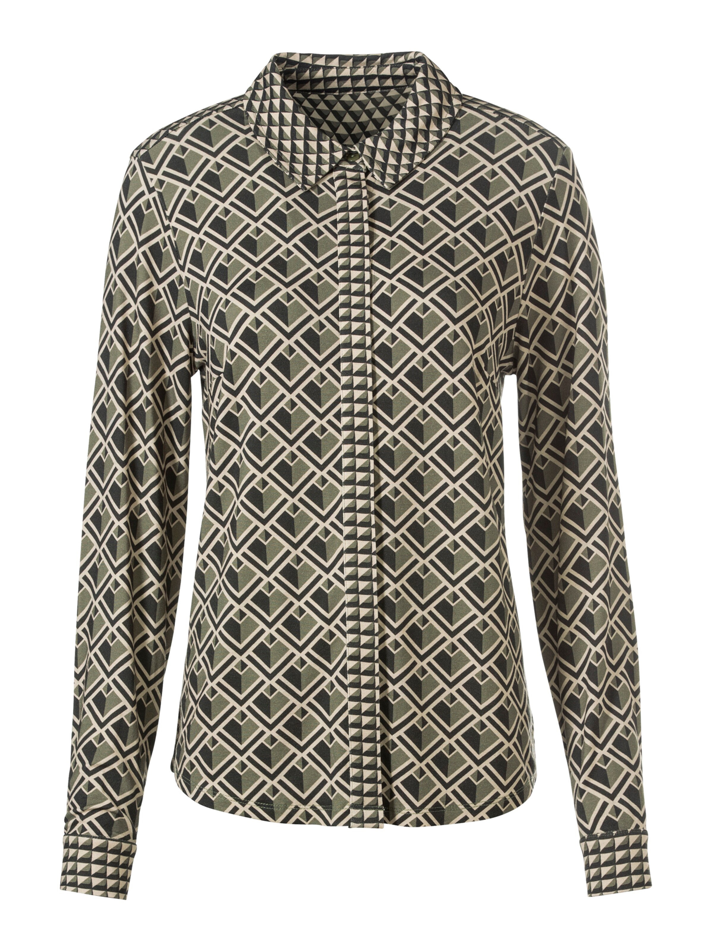 heine Blouse in Groen: voorkant