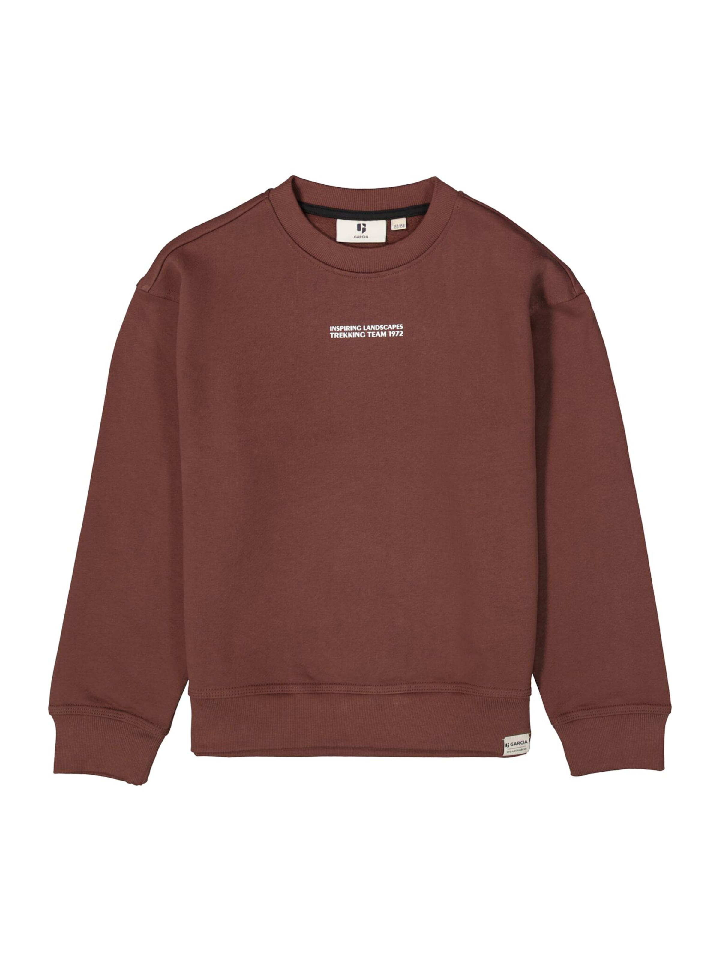 GARCIA Μπλούζα φούτερ σε καφέ: μπροστά