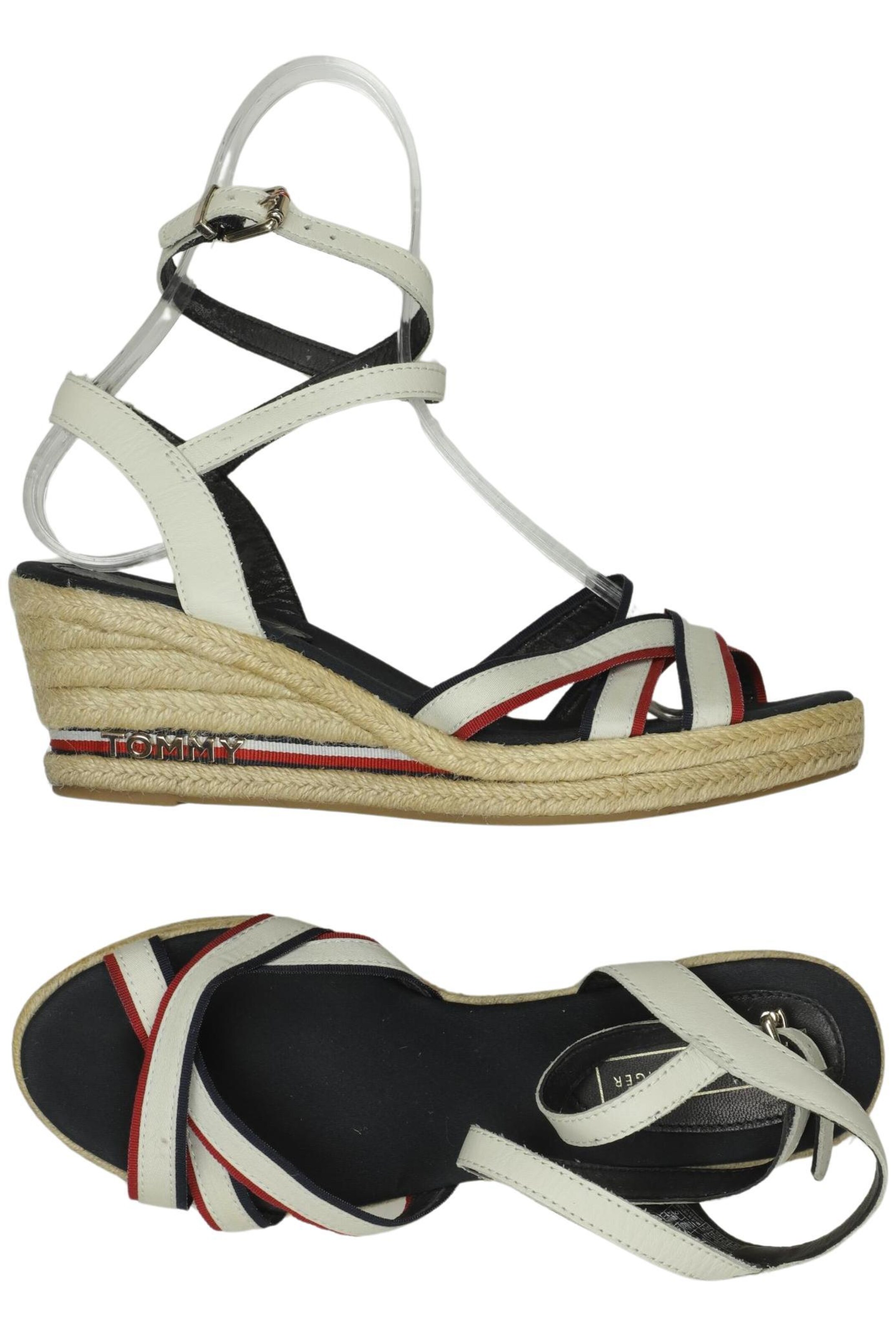 TOMMY HILFIGER Sandalen 39 in Weiß: Vorderseite
