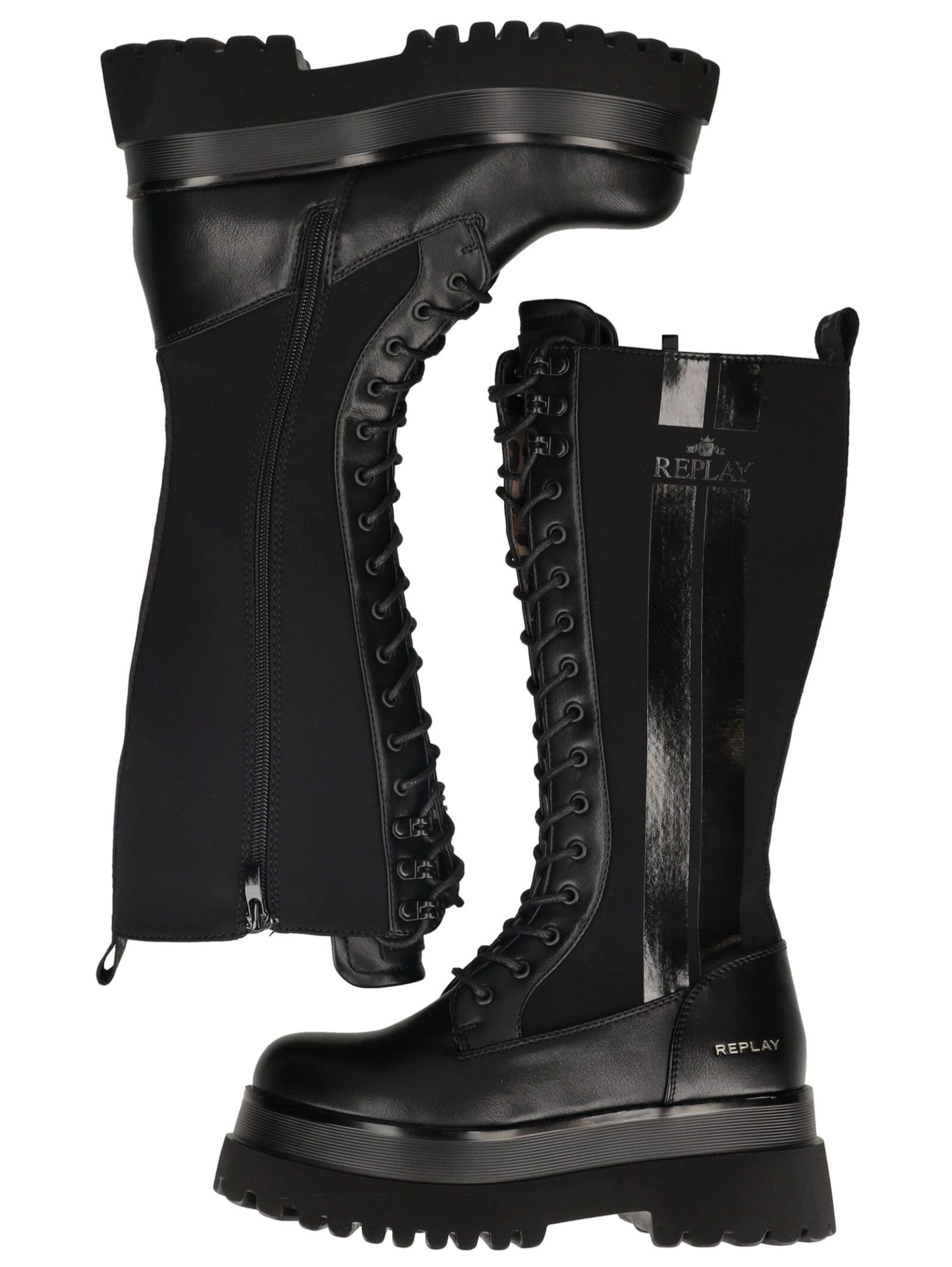 REPLAY Veterlaarzen in Zwart