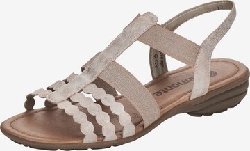 REMONTE Sandals in Beige: front