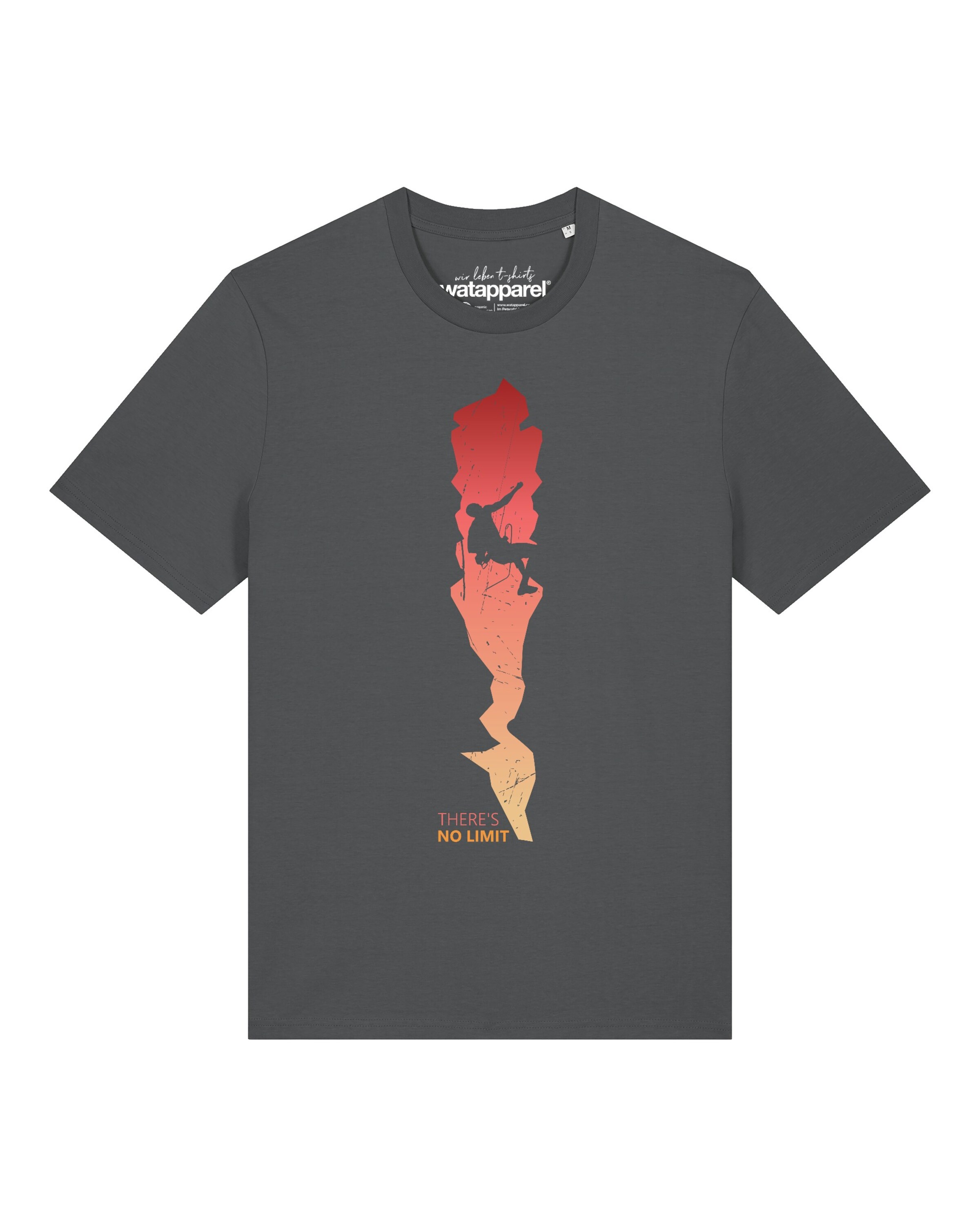 T-Shirt 'There's no limit' Watapparel en gris : devant