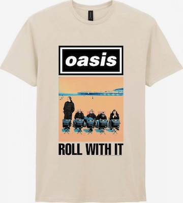 T-Shirt 'Oasis Roll With It T-Shirt' Oasis en blanc : devant