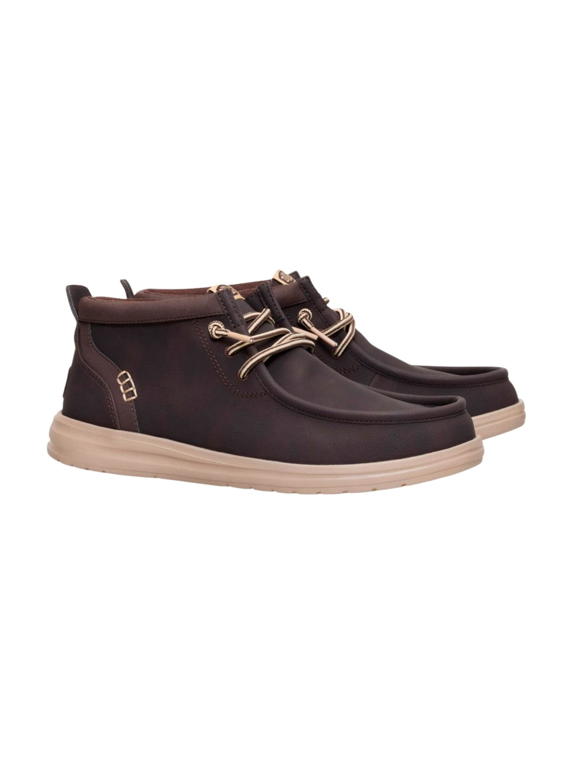 HEY DUDE Chukka Boots 'Wally Mid GripR Classic' in Bruin