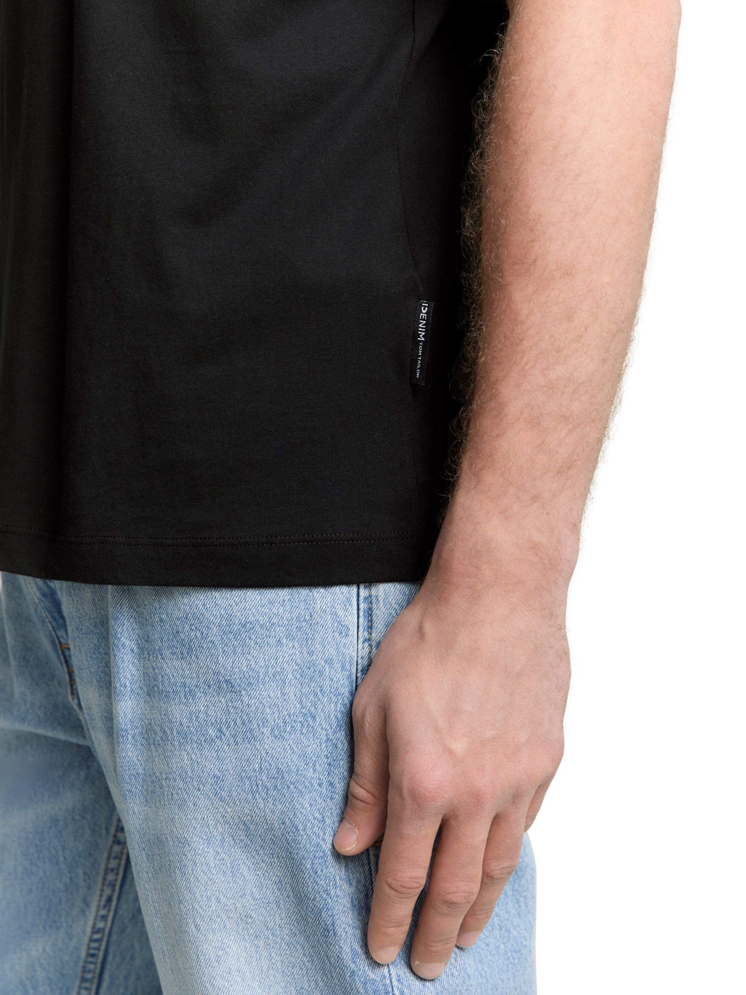 TOM TAILOR DENIM Bluser & t-shirts i sort