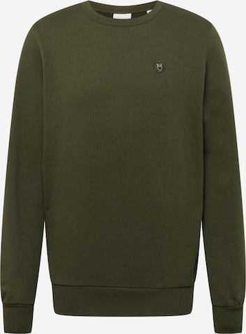 KnowledgeCotton Apparel Sweatshirt in Groen: voorkant