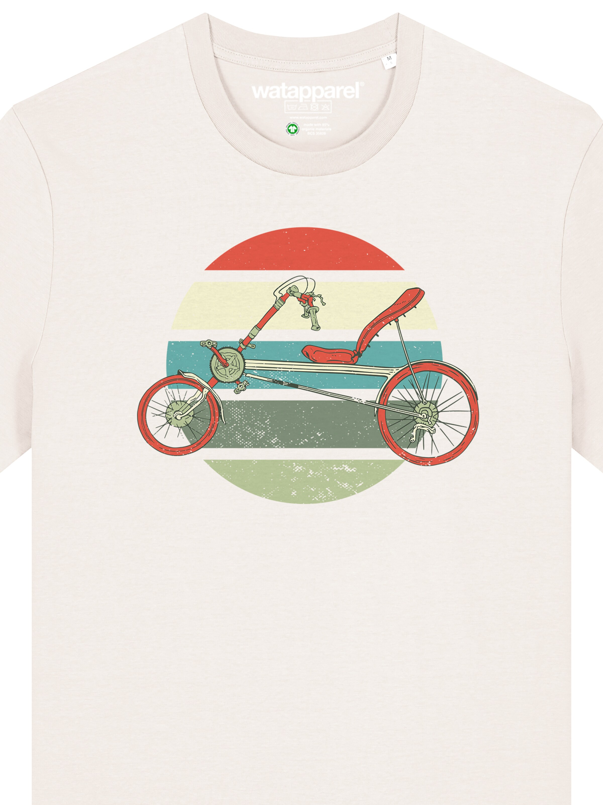 T-Shirt 'Recumbent Bike' Watapparel en blanc