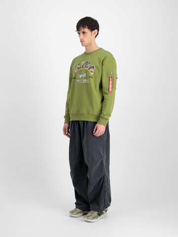 Sweat-shirt ALPHA INDUSTRIES en vert