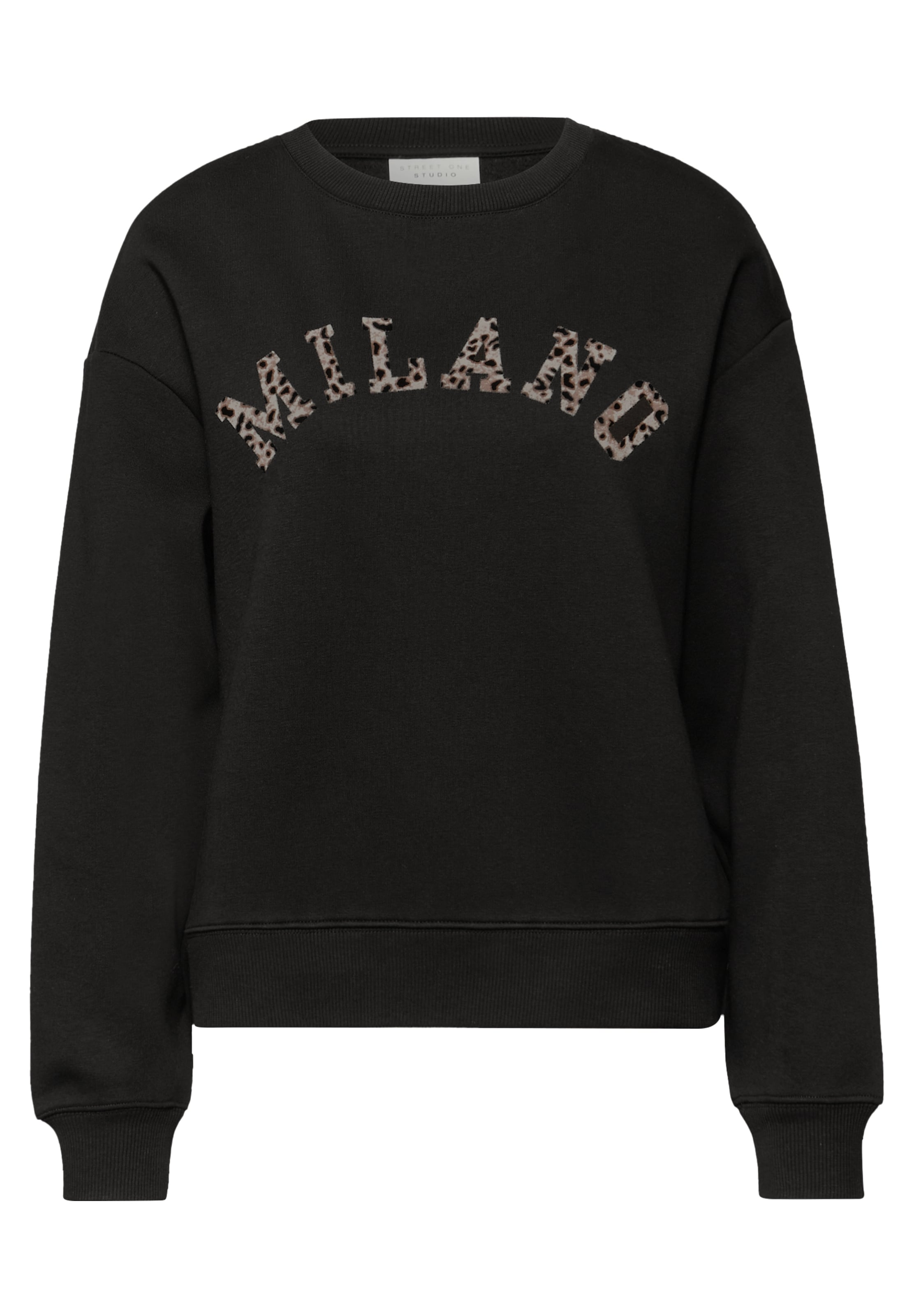 Street One Studio Sweatshirt in Schwarz: Vorderseite