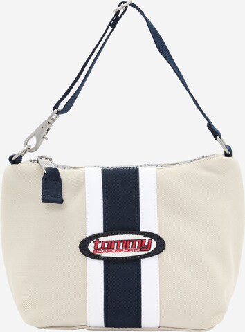 Tommy Jeans - Bolso de hombro 'Heritage' en blanco: frente