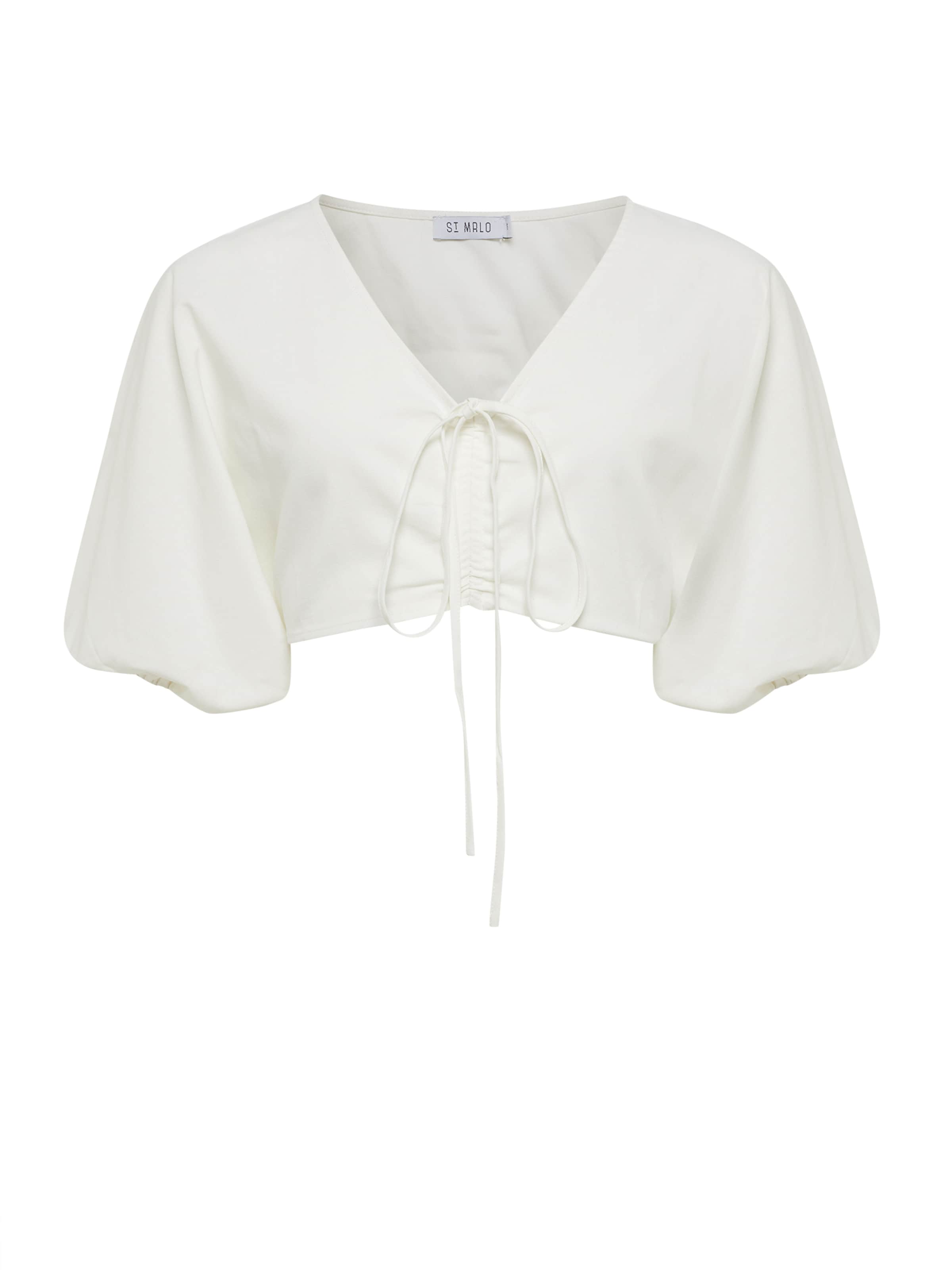 St MRLO Top 'ARIEL' in White: front