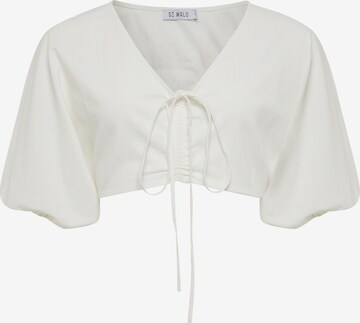 St MRLO Top 'ARIEL' in White: front