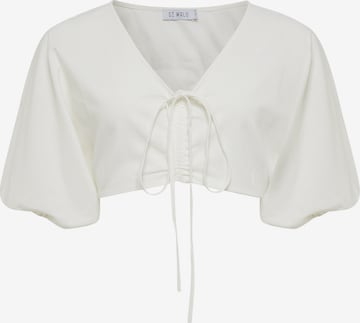 St MRLO - Top 'ARIEL' em branco: frente