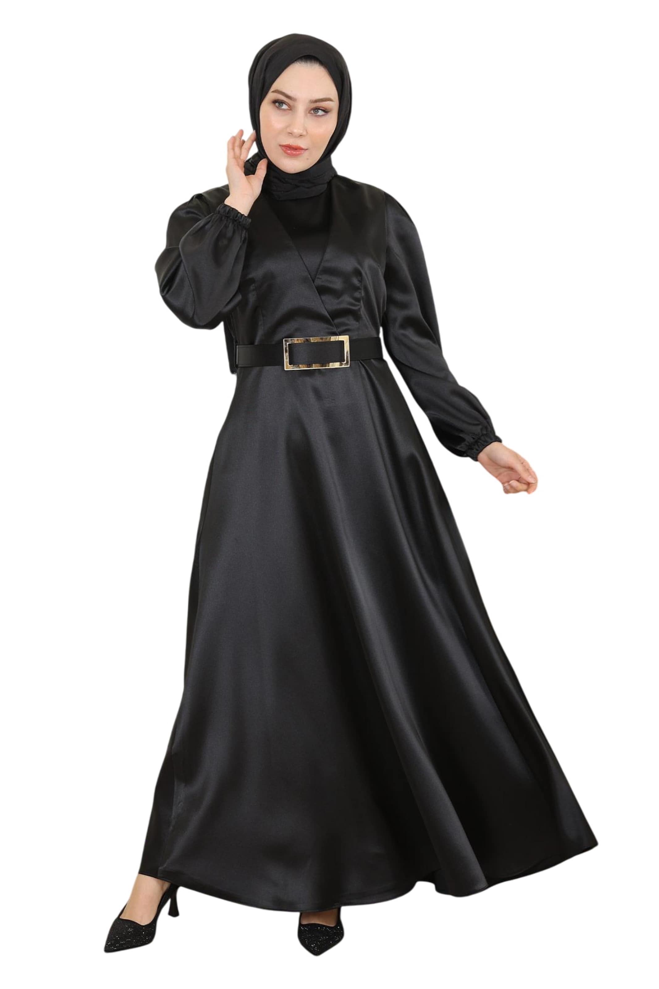 MODAMIHRAM Kleid in Schwarz: Vorderseite