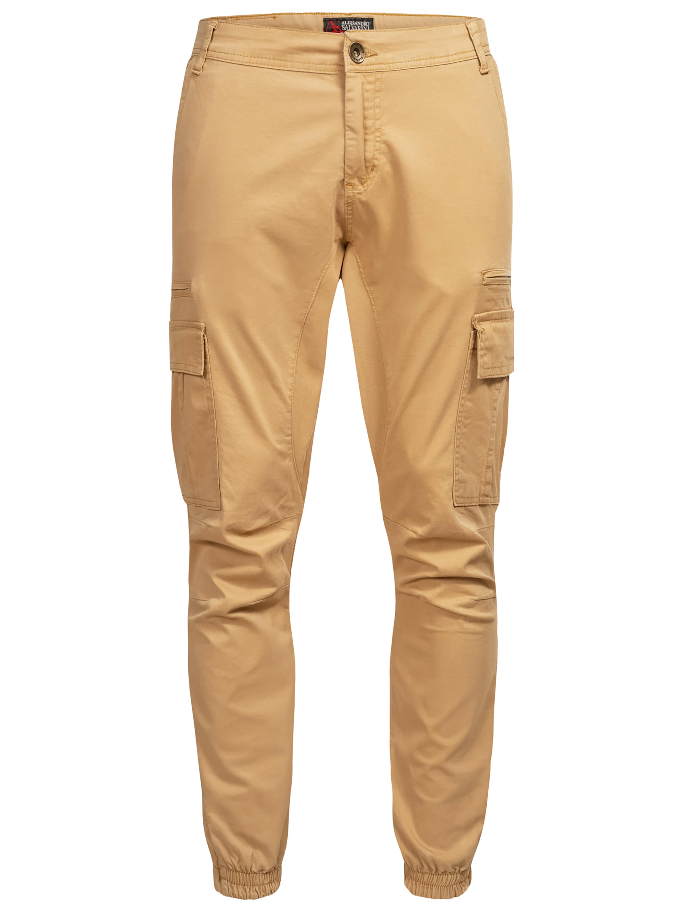Alessandro Salvarini Cargohose in Beige: Vorderseite