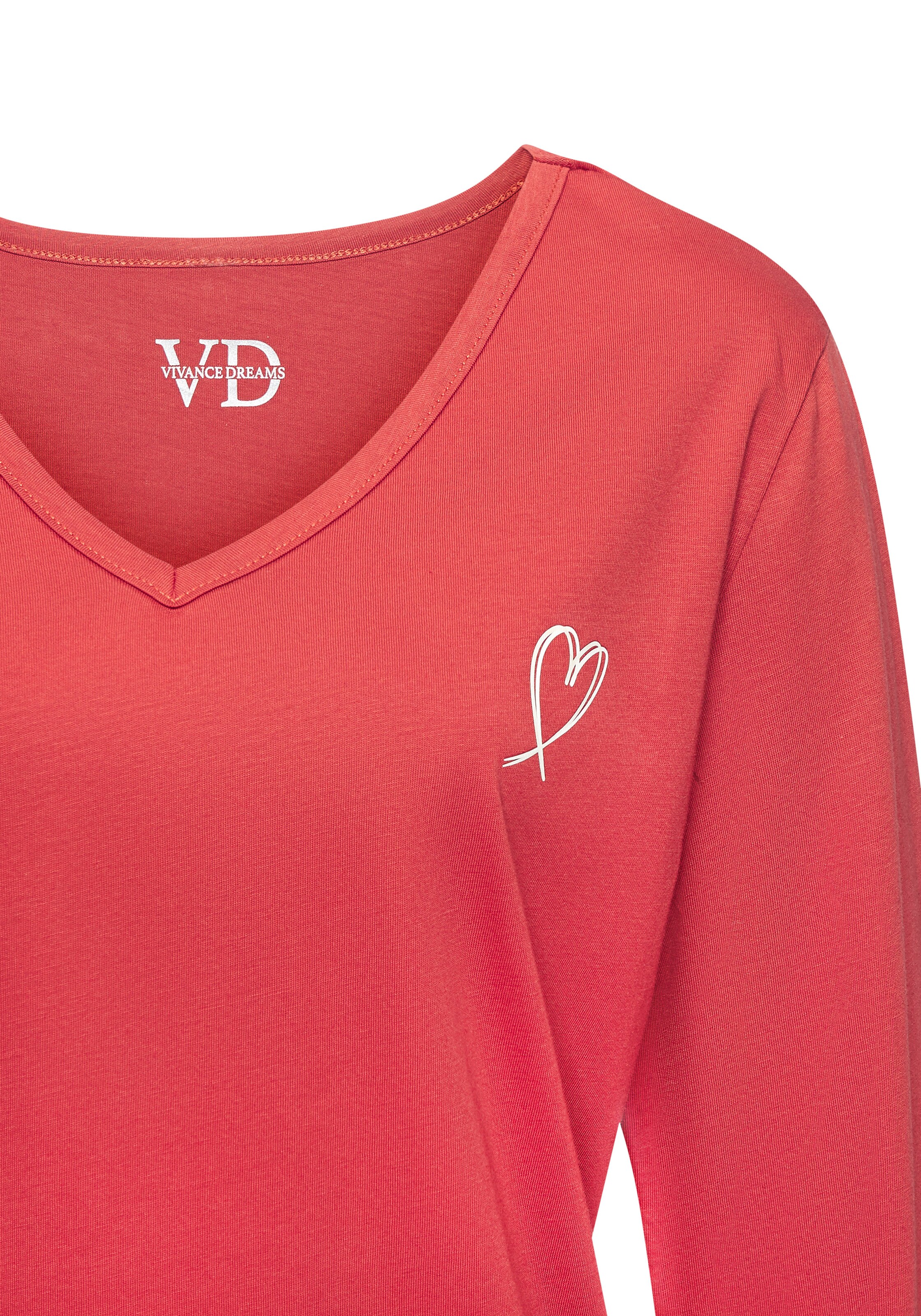 Chemise de nuit 'Dreams' VIVANCE en rouge