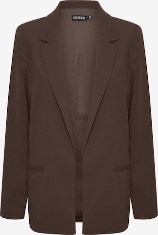 SOAKED IN LUXURY Blazer 'Shirley' in Brown: front