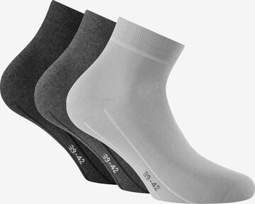 Chaussettes Rohner Socks en gris : devant