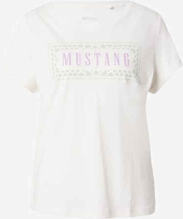 MUSTANG T-Shirt 'Albany' in Weiß: predná strana