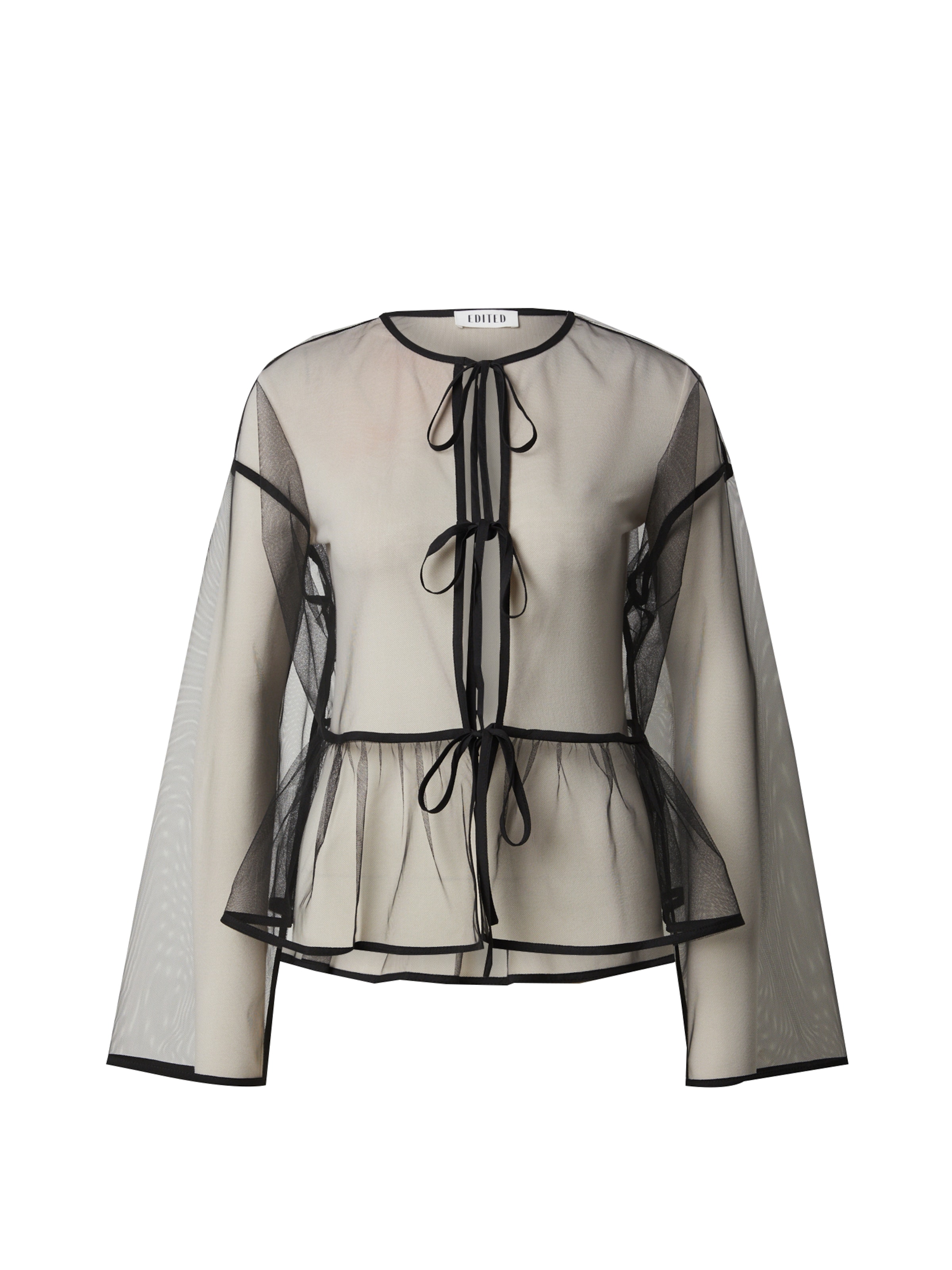 Chemisier 'Cathy' EDITED en noir : devant