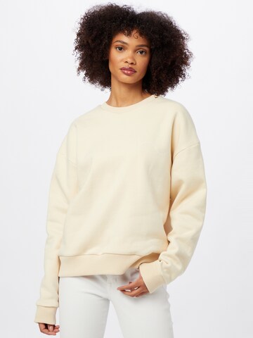 Comfort Studio by Catwalk Junkie Sweatshirt 'BE GOOD DO GOOD' i beige: framsida